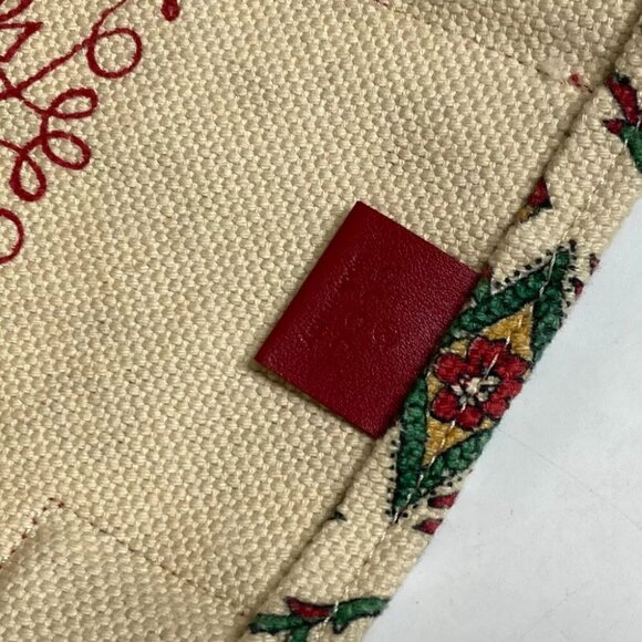 GUCCI GARDEN Shoulder Bag Shoulder Bag Tote Bag Canvas Beige/Red - Picture 12 of 13